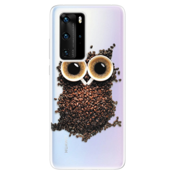 Odolné silikónové puzdro iSaprio - Owl And Coffee - Huawei P40 Pro