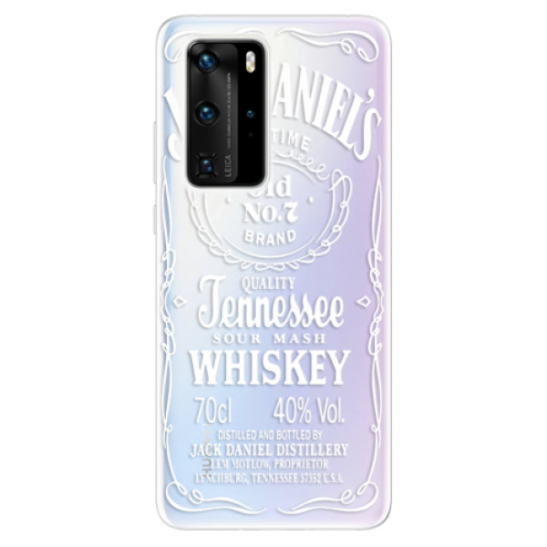 Odolné silikónové puzdro iSaprio - Transparent White Jack - Huawei P40 Pro