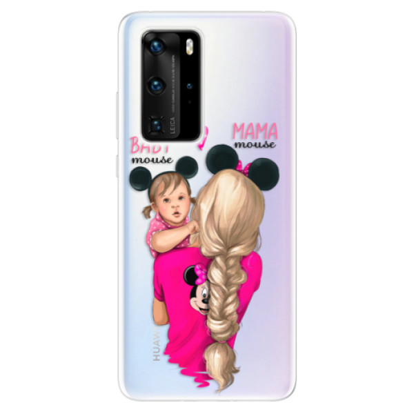Odolné silikónové puzdro iSaprio - Mama Mouse Blond and Girl - Huawei P40 Pro