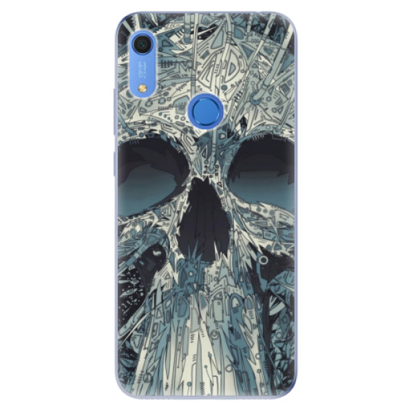 Odolné silikónové puzdro iSaprio - Abstract Skull - Huawei Y6s