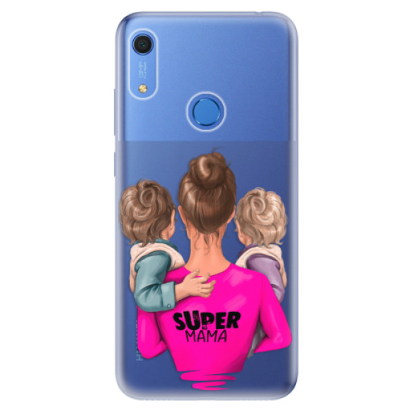 Odolné silikónové puzdro iSaprio - Super Mama - Two Boys - Huawei Y6s