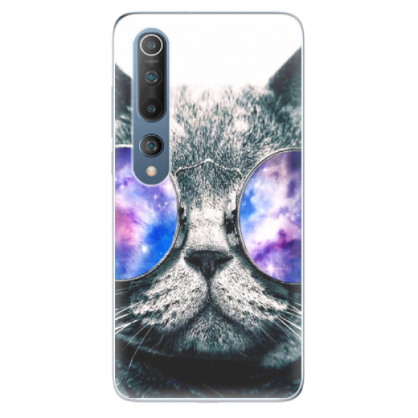 Odolné silikónové puzdro iSaprio - Galaxy Cat - Xiaomi Mi 10 / Mi 10 Pro