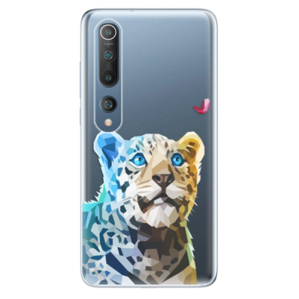 Odolné silikónové puzdro iSaprio - Leopard With Butterfly - Xiaomi Mi 10 / Mi 10 Pro