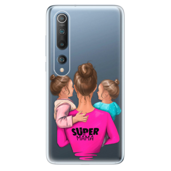 Odolné silikónové puzdro iSaprio - Super Mama - Two Girls - Xiaomi Mi 10 / Mi 10 Pro