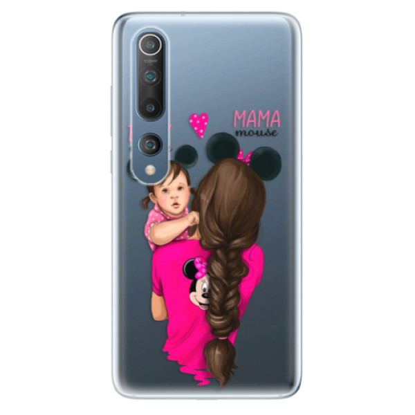 Odolné silikónové puzdro iSaprio - Mama Mouse Brunette and Girl - Xiaomi Mi 10 / Mi 10 Pro