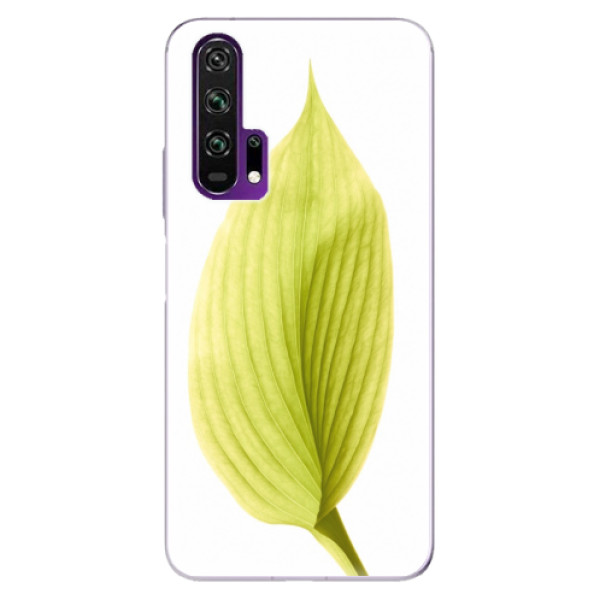 Odolné silikónové puzdro iSaprio - Green Leaf - Honor 20 Pro