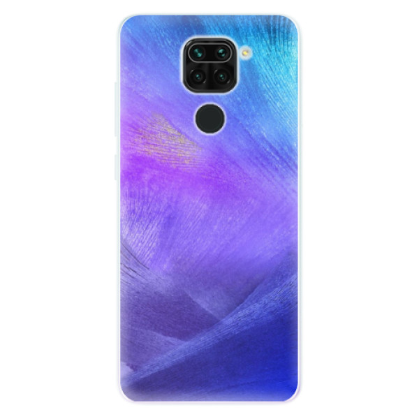 Odolné silikónové puzdro iSaprio - Purple Feathers - Xiaomi Redmi Note 9