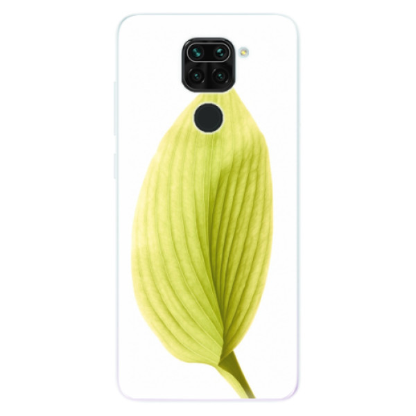 Odolné silikónové puzdro iSaprio - Green Leaf - Xiaomi Redmi Note 9