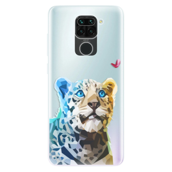 Odolné silikónové puzdro iSaprio - Leopard With Butterfly - Xiaomi Redmi Note 9