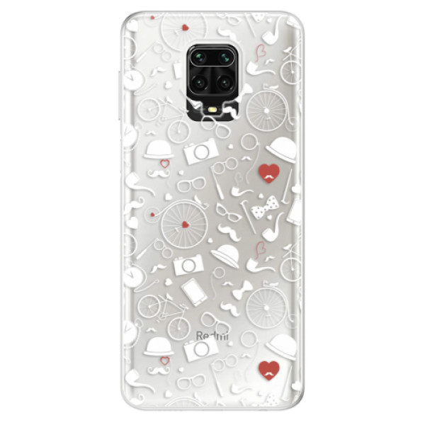 Odolné silikónové puzdro iSaprio - Vintage Pattern 01 - white - Xiaomi Redmi Note 9 Pro / Note 9S