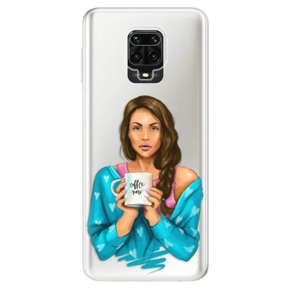 Odolné silikónové puzdro iSaprio - Coffe Now - Brunette - Xiaomi Redmi Note 9 Pro / Note 9S