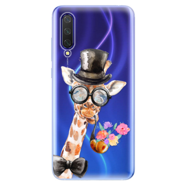 Odolné silikónové puzdro iSaprio - Sir Giraffe - Xiaomi Mi 9 Lite