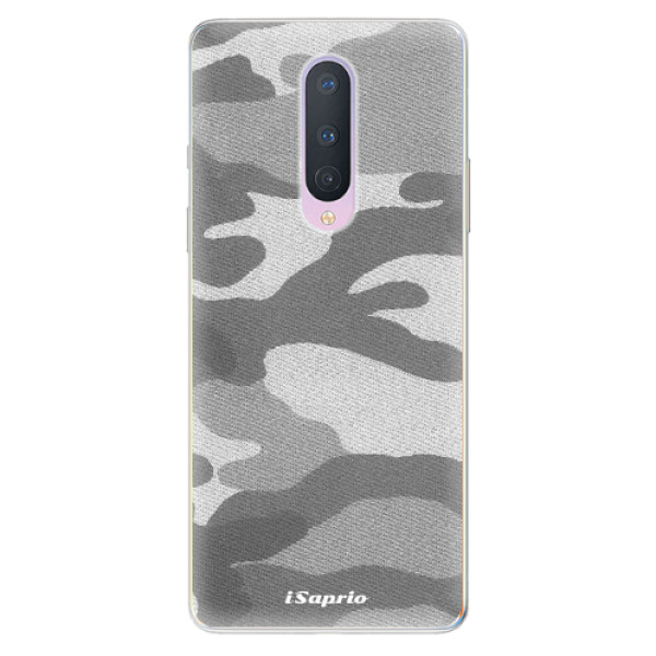 Odolné silikónové puzdro iSaprio - Gray Camuflage 02 - OnePlus 8