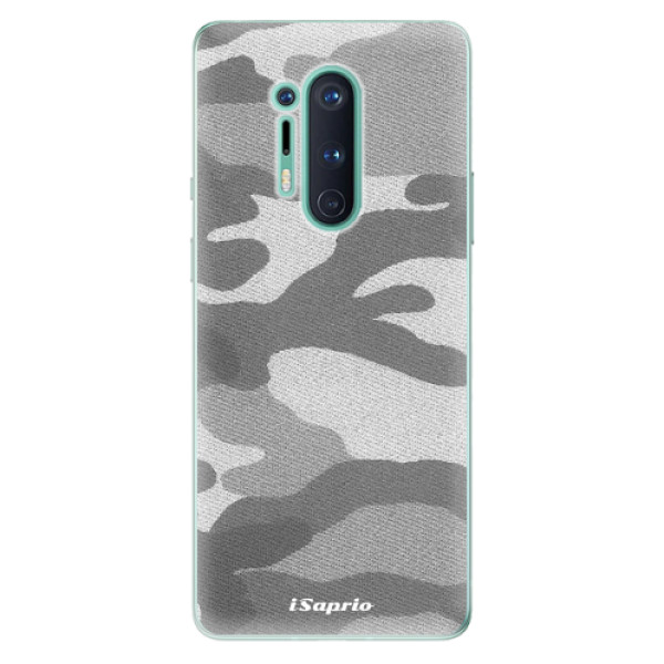 Odolné silikónové puzdro iSaprio - Gray Camuflage 02 - OnePlus 8 Pro