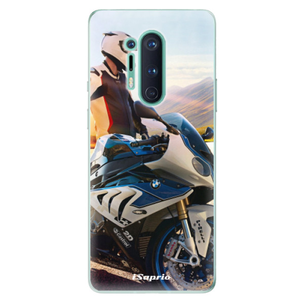 Odolné silikónové puzdro iSaprio - Motorcycle 10 - OnePlus 8 Pro