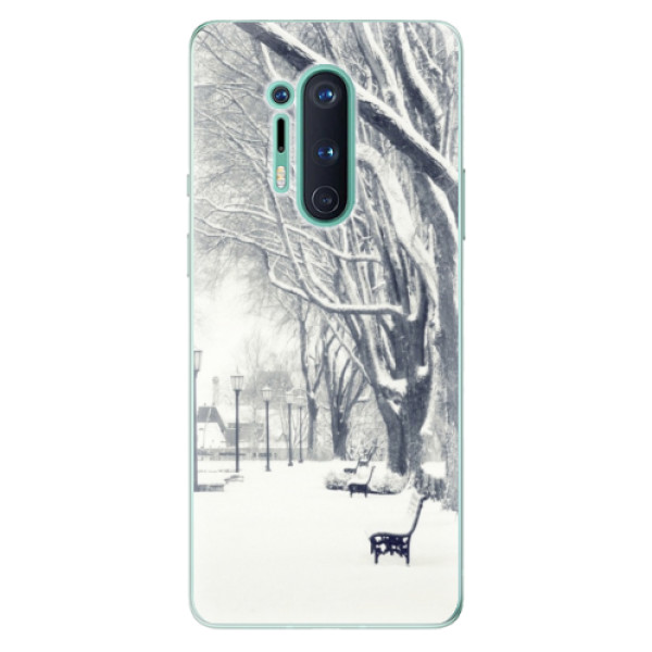 Odolné silikónové puzdro iSaprio - Snow Park - OnePlus 8 Pro