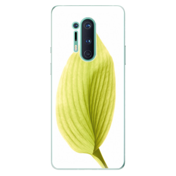 Odolné silikónové puzdro iSaprio - Green Leaf - OnePlus 8 Pro
