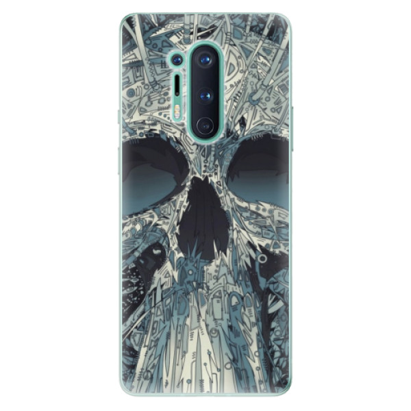 Odolné silikónové puzdro iSaprio - Abstract Skull - OnePlus 8 Pro