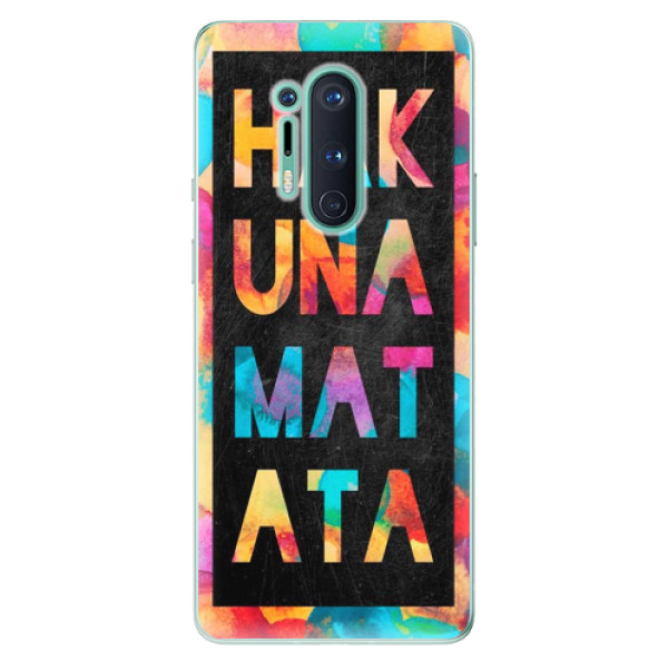 Odolné silikónové puzdro iSaprio - Hakuna Matata 01 - OnePlus 8 Pro