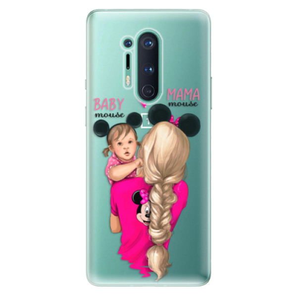 Odolné silikónové puzdro iSaprio - Mama Mouse Blond and Girl - OnePlus 8 Pro