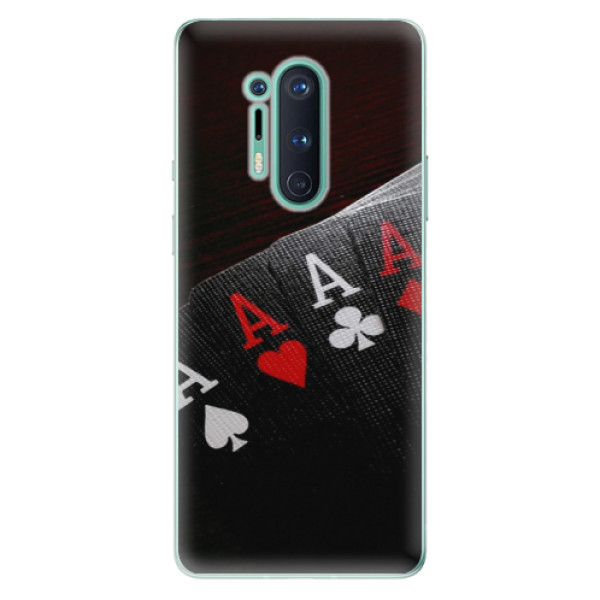 Odolné silikónové puzdro iSaprio - Poker - OnePlus 8 Pro