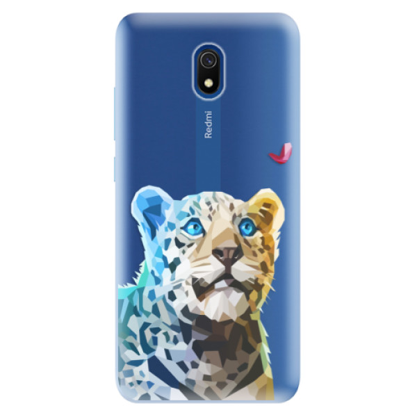 Odolné silikónové puzdro iSaprio - Leopard With Butterfly - Xiaomi Redmi 8A