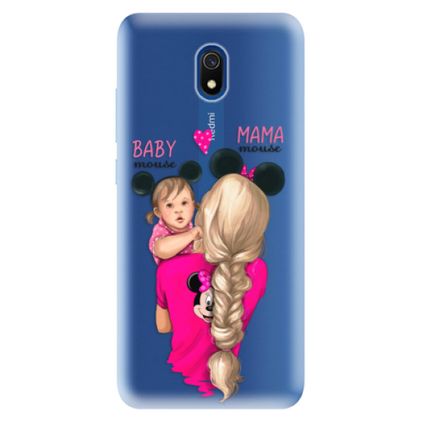 Odolné silikónové puzdro iSaprio - Mama Mouse Blond and Girl - Xiaomi Redmi 8A