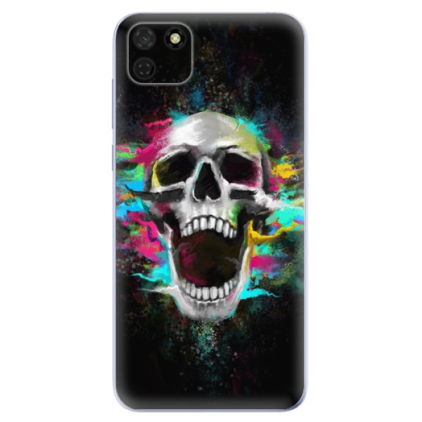 Odolné silikónové puzdro iSaprio - Skull in Colors - Huawei Y5p