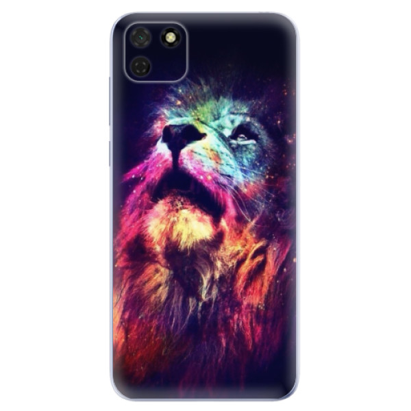 Odolné silikónové puzdro iSaprio - Lion in Colors - Huawei Y5p
