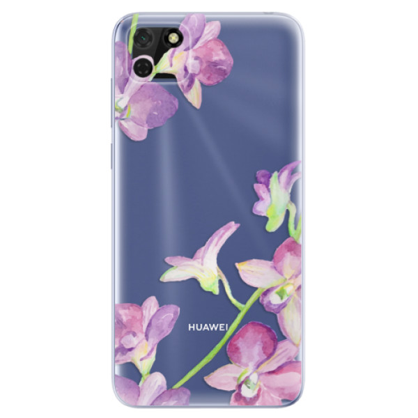 Odolné silikónové puzdro iSaprio - Purple Orchid - Huawei Y5p