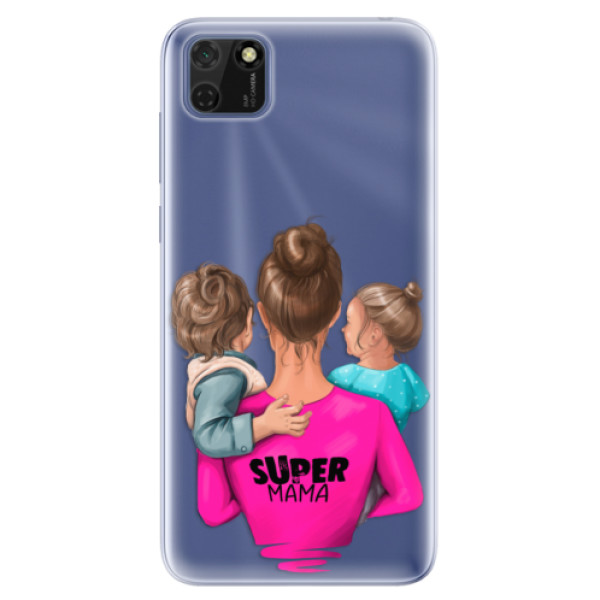 Odolné silikónové puzdro iSaprio - Super Mama - Boy and Girl - Huawei Y5p