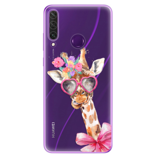 Odolné silikónové puzdro iSaprio - Lady Giraffe - Huawei Y6p