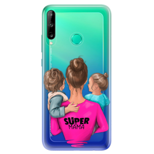 Odolné silikónové puzdro iSaprio - Super Mama - Boy and Girl - Huawei P40 Lite E