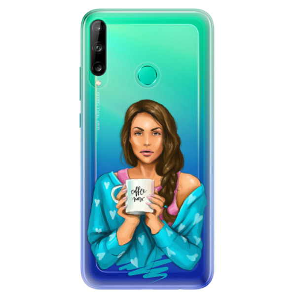 Odolné silikónové puzdro iSaprio - Coffe Now - Brunette - Huawei P40 Lite E