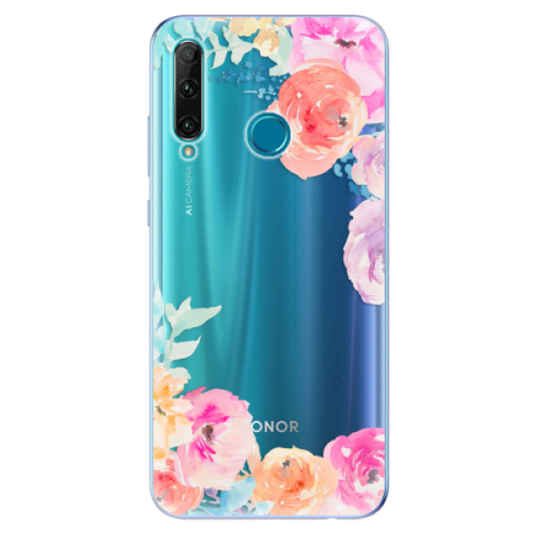 Odolné silikónové puzdro iSaprio - Flower Brush - Honor 20e