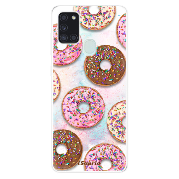 Odolné silikónové puzdro iSaprio - Donuts 11 - Samsung Galaxy A21s