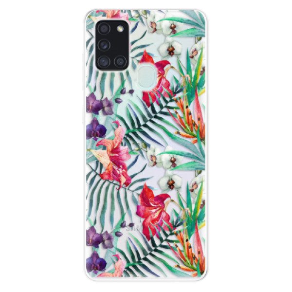 Odolné silikónové puzdro iSaprio - Flower Pattern 03 - Samsung Galaxy A21s