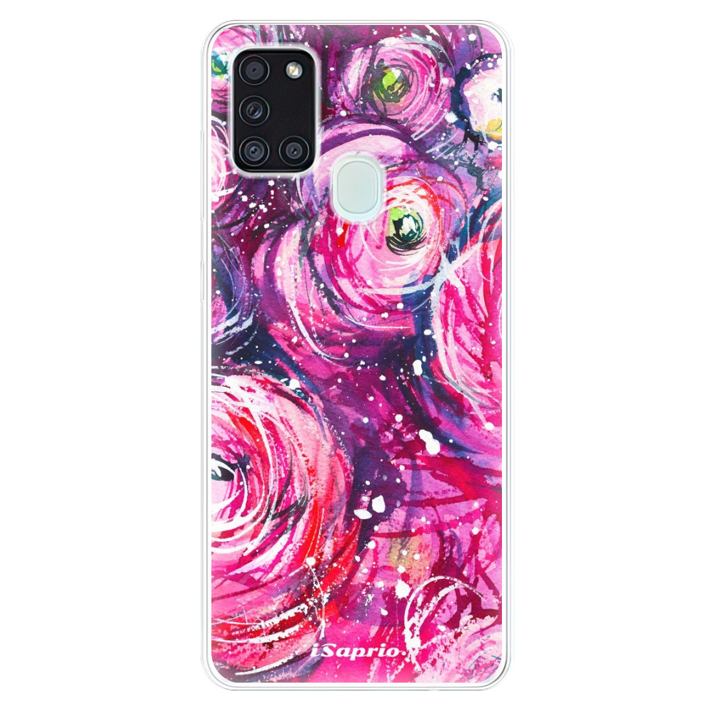 Odolné silikónové puzdro iSaprio - Pink Bouquet - Samsung Galaxy A21s