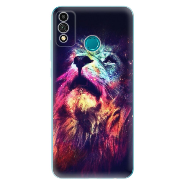 Odolné silikónové puzdro iSaprio - Lion in Colors - Honor 9X Lite