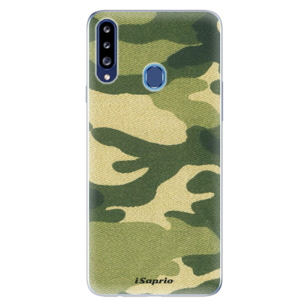 Odolné silikónové puzdro iSaprio - Green Camuflage 01 - Samsung Galaxy A20s