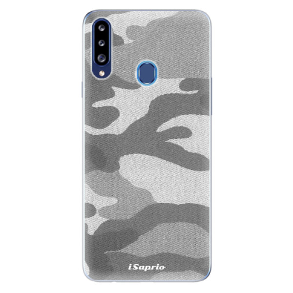 Odolné silikónové puzdro iSaprio - Gray Camuflage 02 - Samsung Galaxy A20s