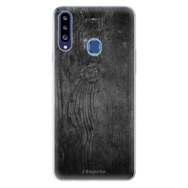 Odolné silikónové puzdro iSaprio - Black Wood 13 - Samsung Galaxy A20s