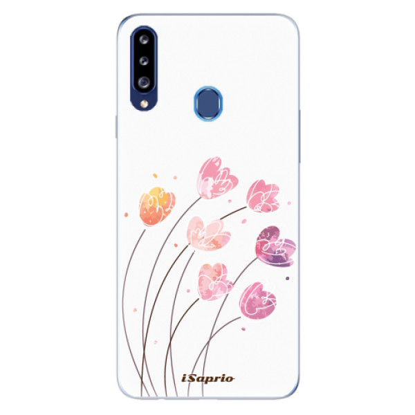 Odolné silikónové puzdro iSaprio - Flowers 14 - Samsung Galaxy A20s