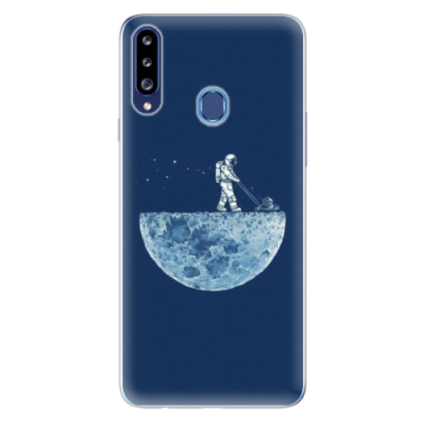 Odolné silikónové puzdro iSaprio - Moon 01 - Samsung Galaxy A20s