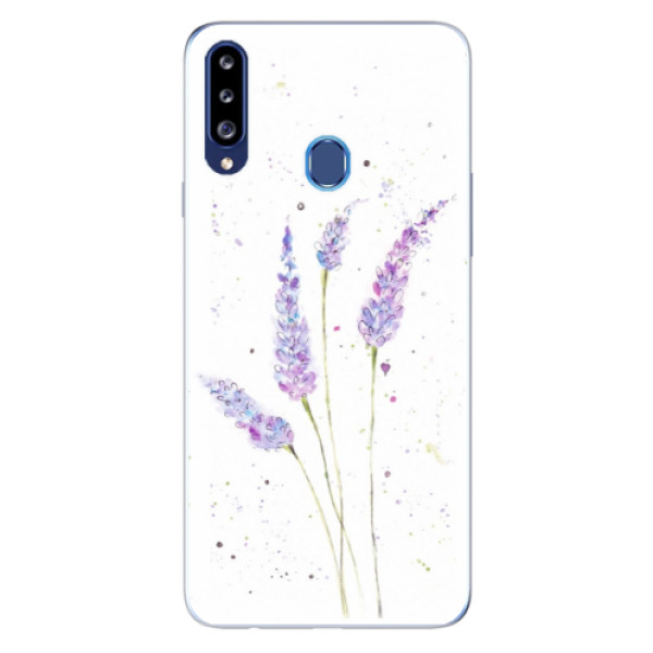 Odolné silikónové puzdro iSaprio - Lavender - Samsung Galaxy A20s