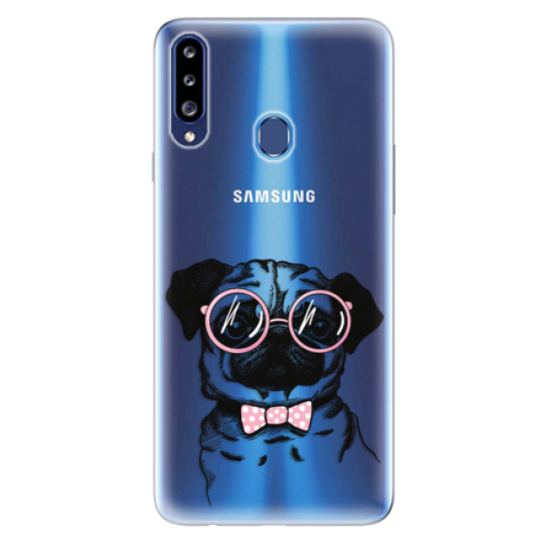 Odolné silikónové puzdro iSaprio - The Pug - Samsung Galaxy A20s
