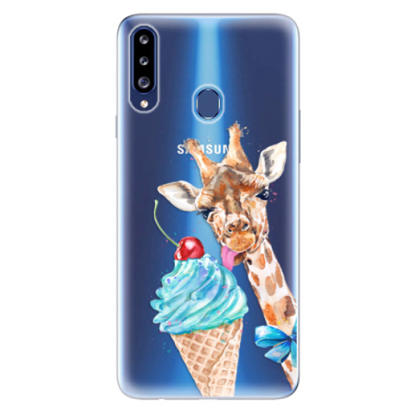 Odolné silikónové puzdro iSaprio - Love Ice-Cream - Samsung Galaxy A20s