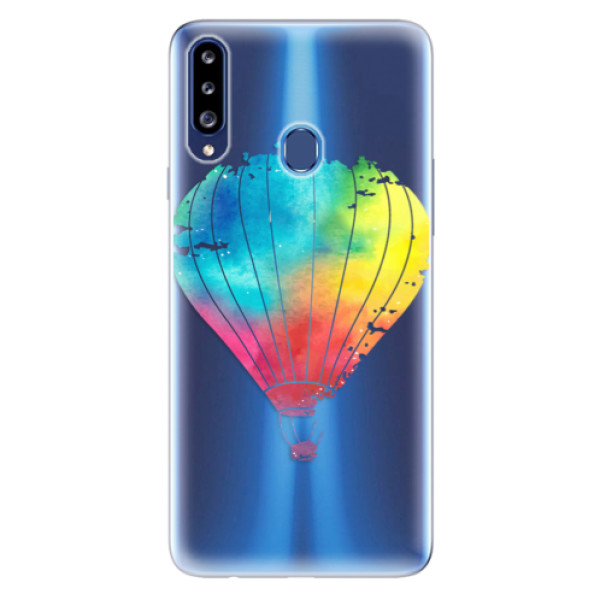 Odolné silikónové puzdro iSaprio - Flying Baloon 01 - Samsung Galaxy A20s