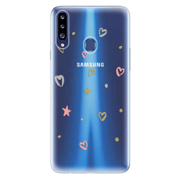 Odolné silikónové puzdro iSaprio - Lovely Pattern - Samsung Galaxy A20s