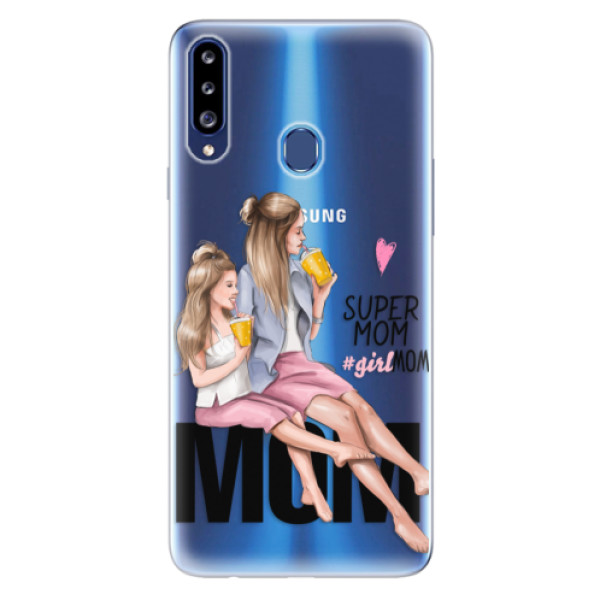 Odolné silikónové puzdro iSaprio - Milk Shake - Blond - Samsung Galaxy A20s